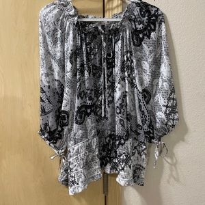Women Large Artistic Peasant Blouse